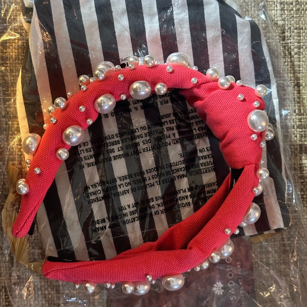 Coral pearl lele sadoughi Headband